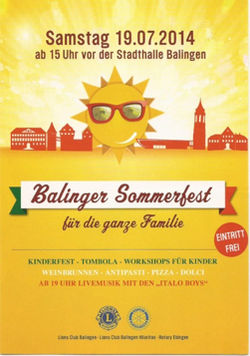 Einladungsflyer Sommerfest